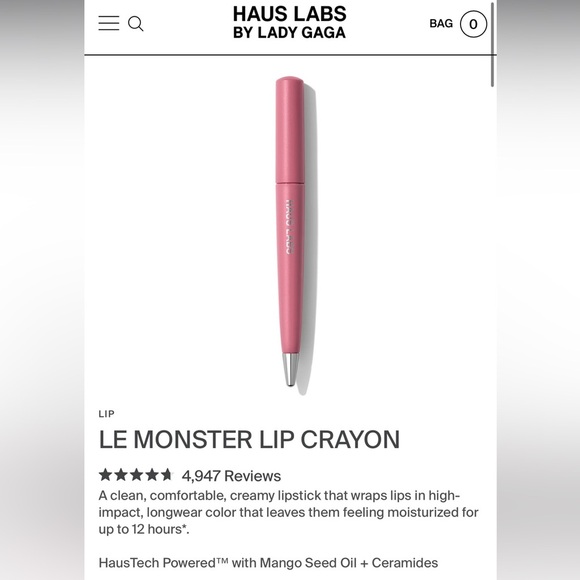 Haus Labs Lie Monster Lip Crayon in Mauve Matte - Picture 1 of 4